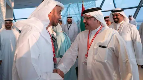 Los príncipes herederos de Abu Dhabi y Bahréin.