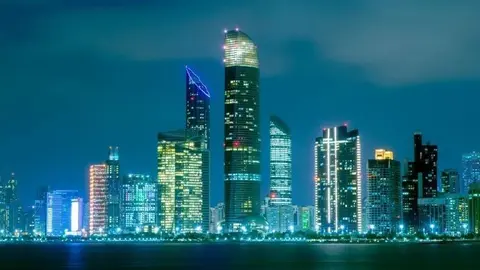 Una imagen de Abu Dhabi, capital de Emiratos Árabes Unidos.