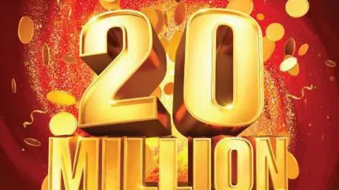 Un anuncio de la lotería Big Ticket de Abu Dhabi.