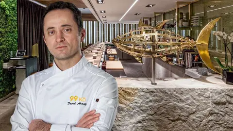 David Arauz, en el restaurante 99 KŌ Sushi Bar de Madrid. (Sushi Bar)