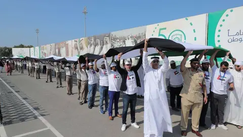 La Policía de Dubai lideró la iniciativa. (Twitter @DubaiPoliceHQ)