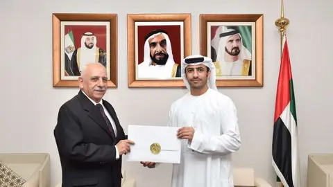 Roberto Blanco Domenguiz recientemente nombrado embajador de Cuba en Emiratos Árabes Unidos. (WAM)