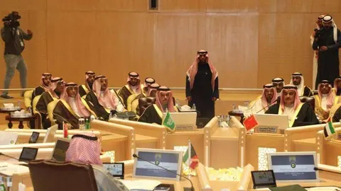 Los ministros de Exteriores del CCG se reunieron este lunes en Riad. (SPA)