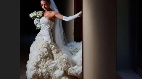 Una imagen de una novia publicada en Instagram.