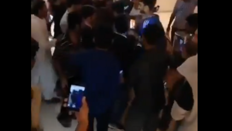 Una captura del vídeo publicado por la estrella pakistaní.