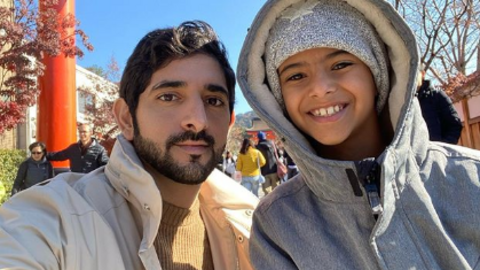 El jeque Hamdan en la capital de Japón. (Instagram)