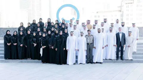 Participantes en el lanzamiento de la nueva Agenda de la Felicidad de Dubai. (Cedida)