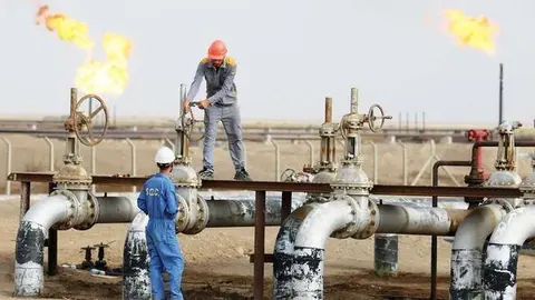 Instalación petrolera en Irak.