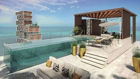 Vivienda con piscina en  the Royal Atlantis.