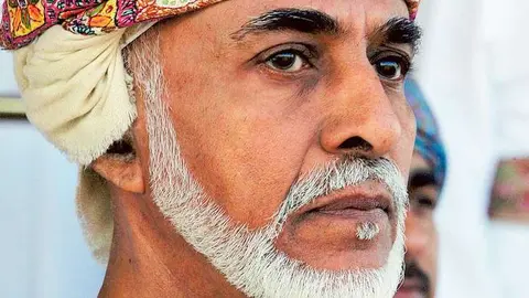 El sultán Qaboos Bin Saeed de Omán.