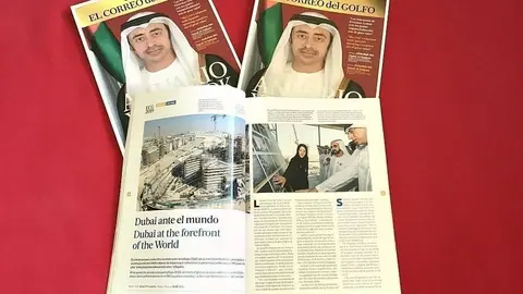 Portada y detalle de páginas interiores del Anuario 2019 de EL CORREO DEL GOLFO. (EL CORREO)