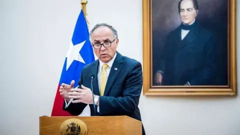 Ministro de Exteriores de Chile, Teodoro Ribera. (Cancillería)