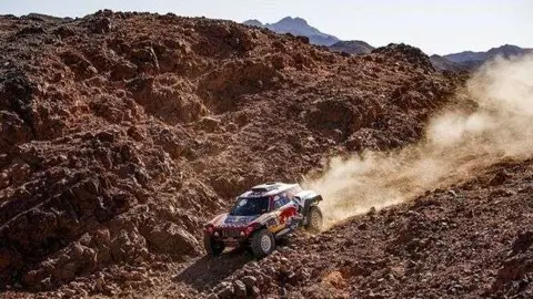 El mini de Carlos Sanz en el Dakar 2020.