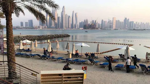 Perspectiva de Dubai Marina desde La Palmera. (EL CORREO)