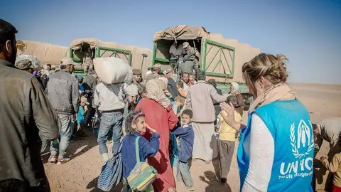 La ayuda total de  EAU proporcionada a Siria desde 2012 hasta la fecha ha ascendido a 3.81 mil millones de dirhams. (WAM)