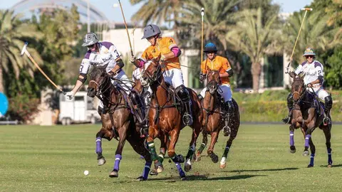 Un partido de polo en Emiratos Árabes. (WAM)