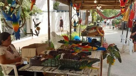 Muestra de artesanía paraguaya. (Facebook)