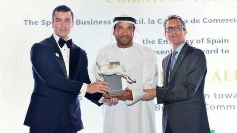 Albwardy fue reconocido como el 'Emiratí del año' por su papel en inversiones clave. (Manaf K. Abbas)