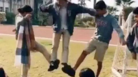 Una imagen de Instagram del peligroso juego.