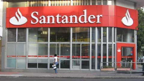 Una oficina del Banco Santander en España.