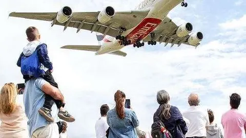 Un avión de la aerolínea de Dubai Emirates. (Instagram)