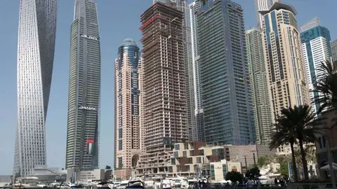 Paseo de Dubai Marina. (EL CORREO)