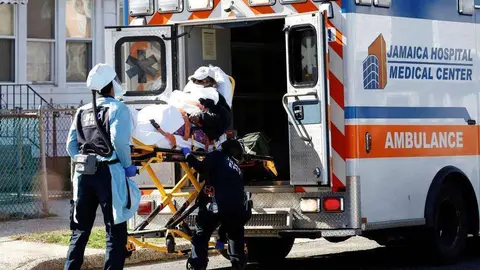 Una ambulancia en Estados Unidos. (Al Arabiya)