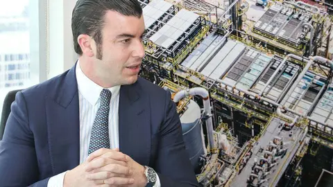 Guillermo Cobelo, presidente del Spanish Business Council, durante la entrevista. (EL CORREO)