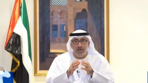 El doctor Amna Al Dahhak, portavoz del Ministerio de Salud y Prevención. (WAM)