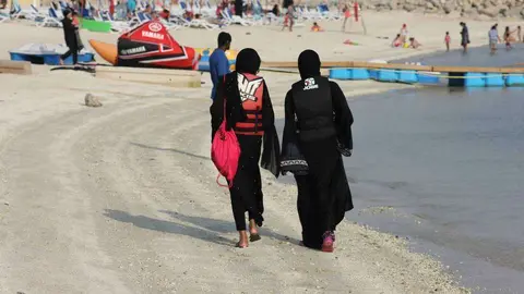 Las playas de Marjan Island presentan un gran ambiente durante el Eid al Adha. (R. Pérez)