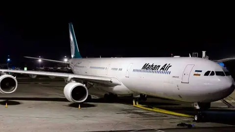 Avión iraní en Venezuela. (Twitter)