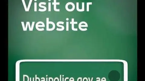 Una captura de pantalla del portal de la Policía de Dubai.
