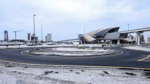 Las nuevas carreteras en la zona de Al Jadaf. (WAM)