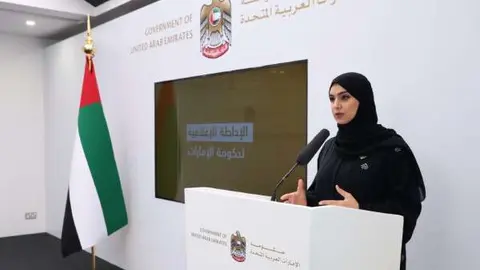 La doctora Fatima Al Kaabi, jefa de Hematología y Oncología, Ciudad Médica Sheikh Khalifa. (WAM)