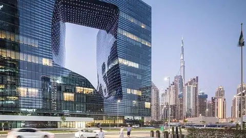 El hotel ME by Melia en el edificio Opus de Dubai fotografiado por Laurian Ghinitoiu.