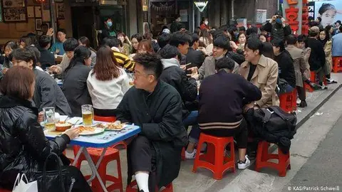 Un restaurante en Seúl.