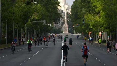 El Paseo de la Castellana en Madrid este fin de semana. (Twitter)