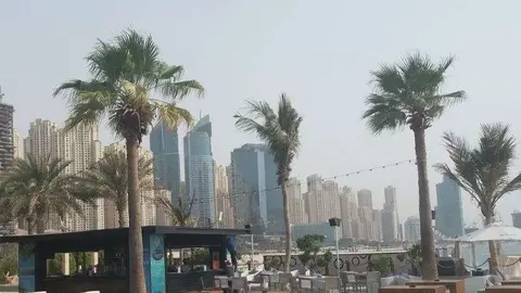 Una imagen de Dubai Marina en verano. (EL CORREO)