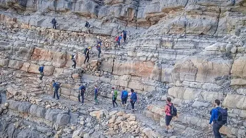 Una imagen de Twitter de 'La escalera al cieolo' en RAK.