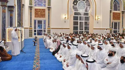 Inauguración de la nueva mezquita Sheikh Rashid bin Mohammed.(WAM)