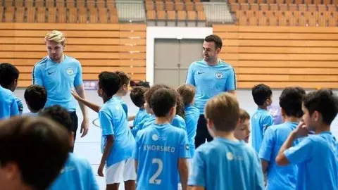 Una imagen de la Academia de Fútbol del Manchester en Dubai.