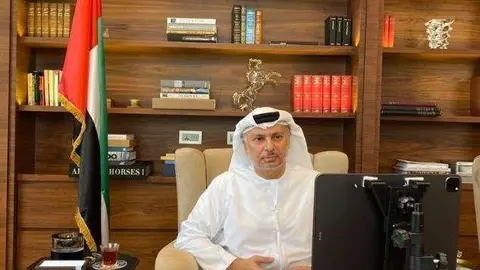 El ministro de Estado de Asuntos Exteriores de EAU, Anwar Gargash. (WAM)