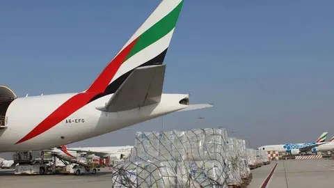 Dubai Media Office difundió la imagen de la ayuda enviada.