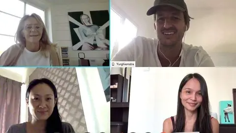 Alumnos 'online' de UCAM Dubai durante sus clases de español. (Cedida)