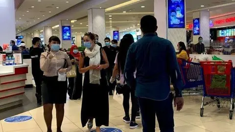 Una imagen del Mall of the Emirates durante la pandemia. (EL CORREO)