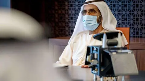 El jeque Mohammed en una imagen de Dubai Media Office.