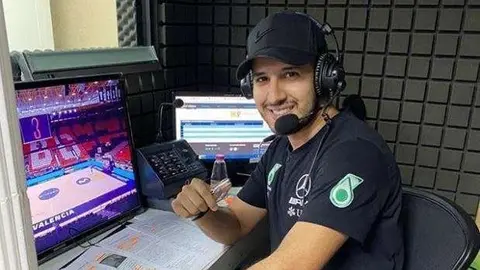 Zakaria Mestoui, el periodista de la Liga Española de Baloncesto. (Cedida)