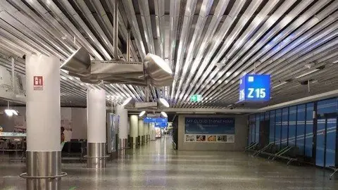 Aeropuerto internacional de Frankfurt en Alemania. (Twitter)