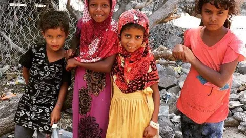 Los niños yemeníes, los más afectados por el largo conficto.