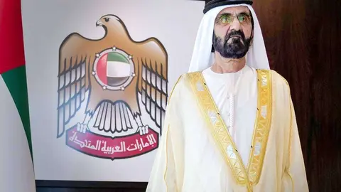 El jeque Mohammed bin Rashid Al Maktoum, gobernante de Dubai y primer ministro y vicepresidente de Emiratos Árabes. (WAM)